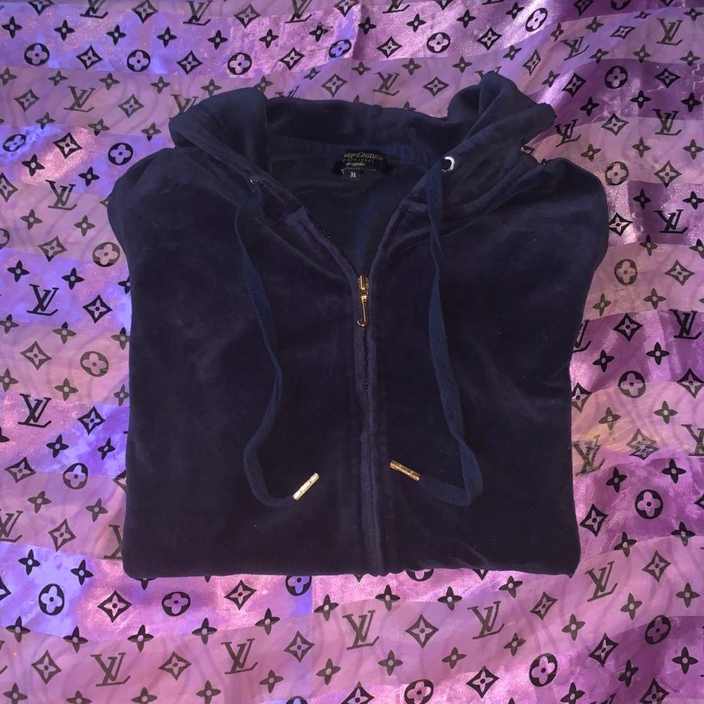 Navy blue juicy Couture tracksuit top✨